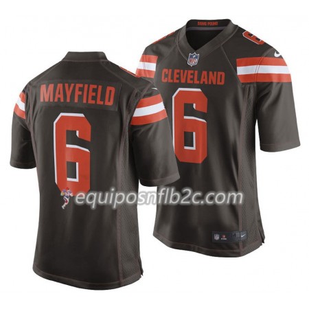 Camiseta Hombre NFL Cleveland Browns Baker Mayfield 6 Nike Marrón Camiseta Hombre NFL Cleveland Browns Baker Mayfield 6 Nike Marrón